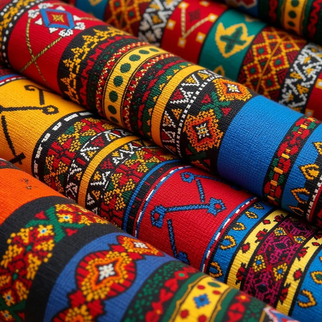 Vibrant African Textiles and Patterns