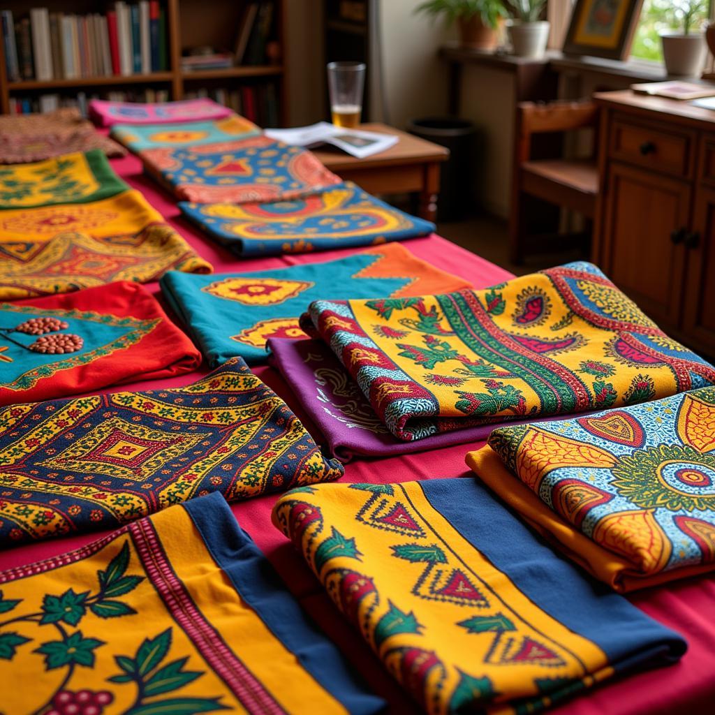 Colorful African Textiles in an Atlanta Boutique