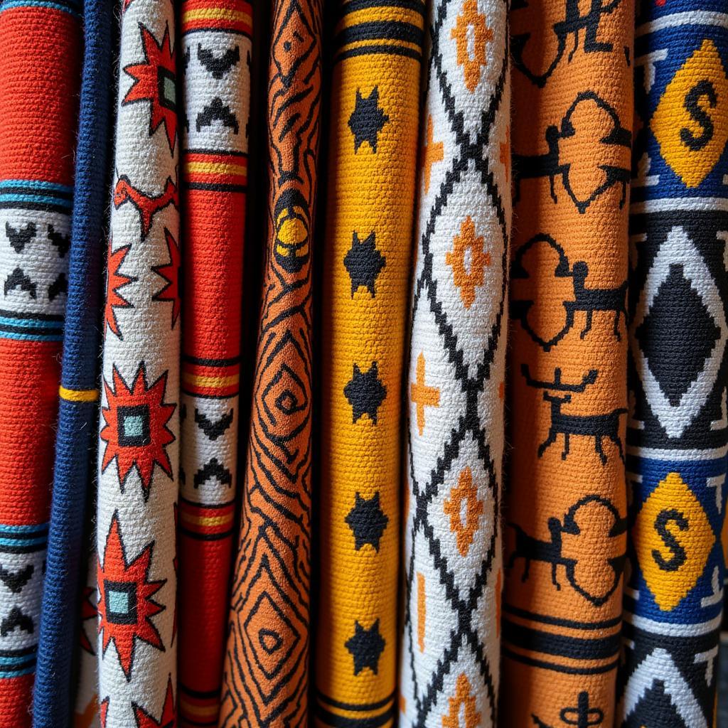 African Textiles with Intricate Patterns