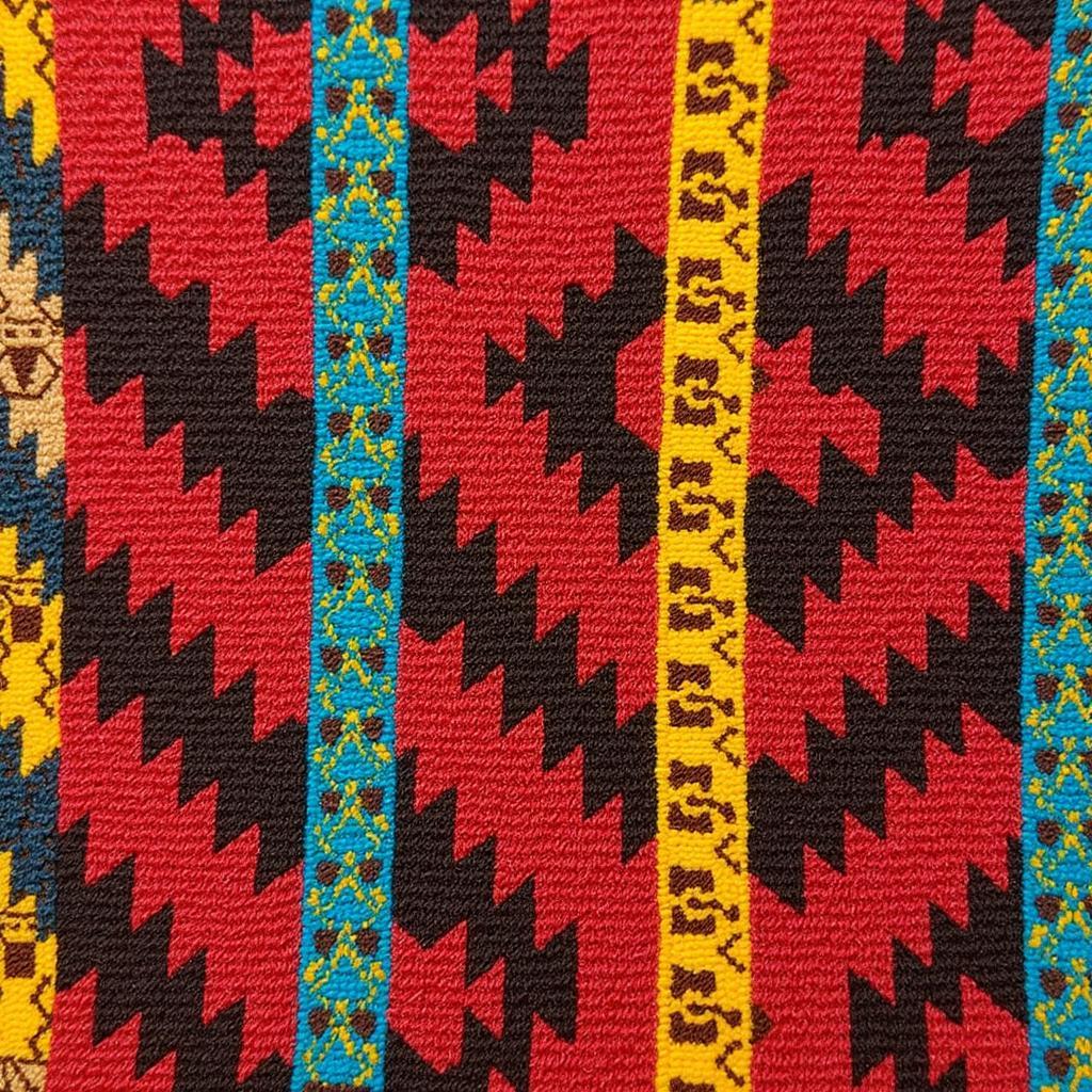 African Textiles with Geometric Patterns