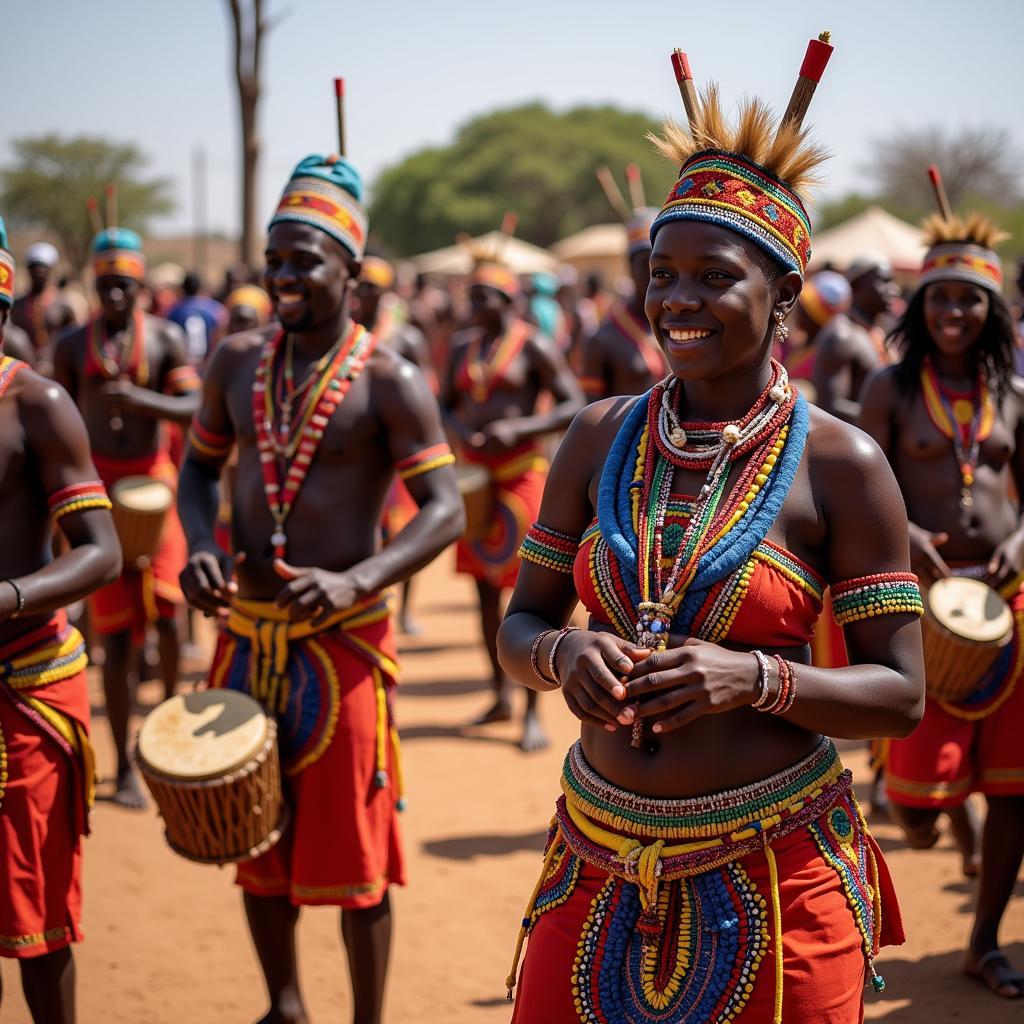 African tribal ceremony