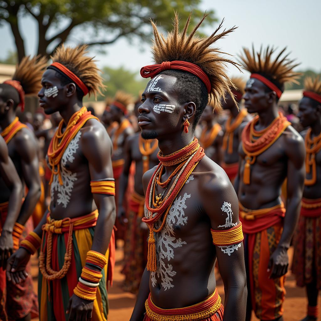 Vibrant African Tribal Ceremony