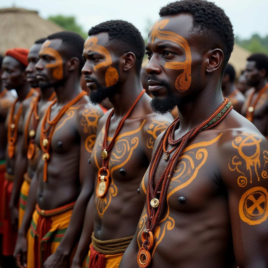 African Tribal Ceremony with Body Paint