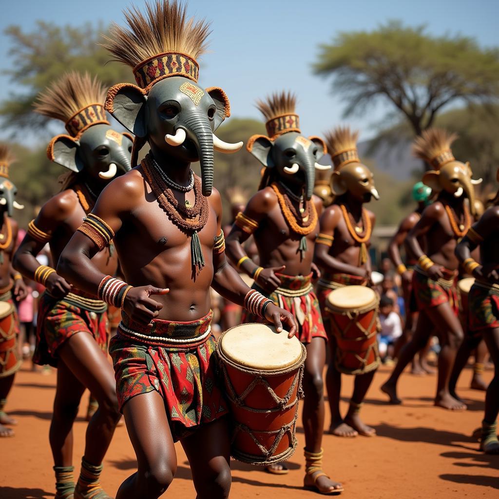 African Tribal Dance Ceremony