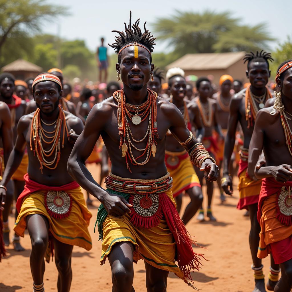 African Tribal Dance Ceremony