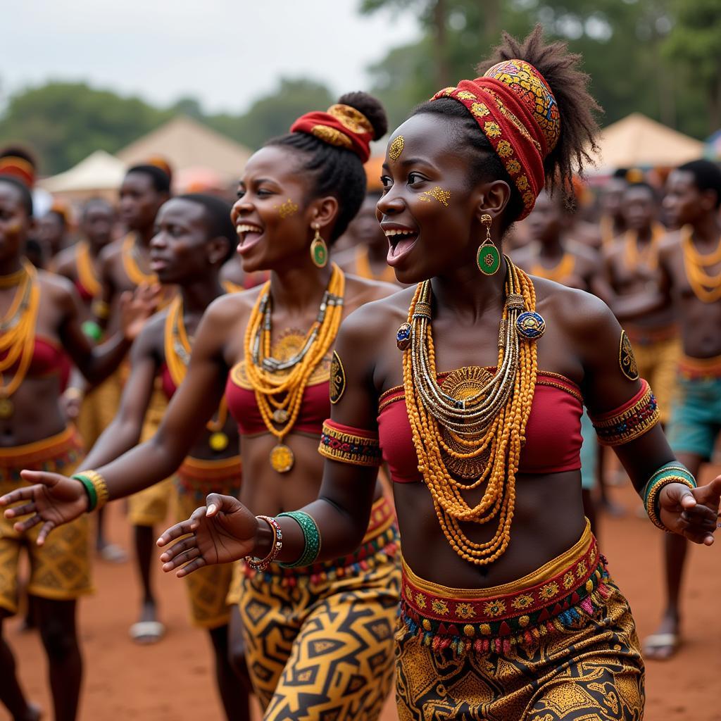 African Tribal Dance Ceremony