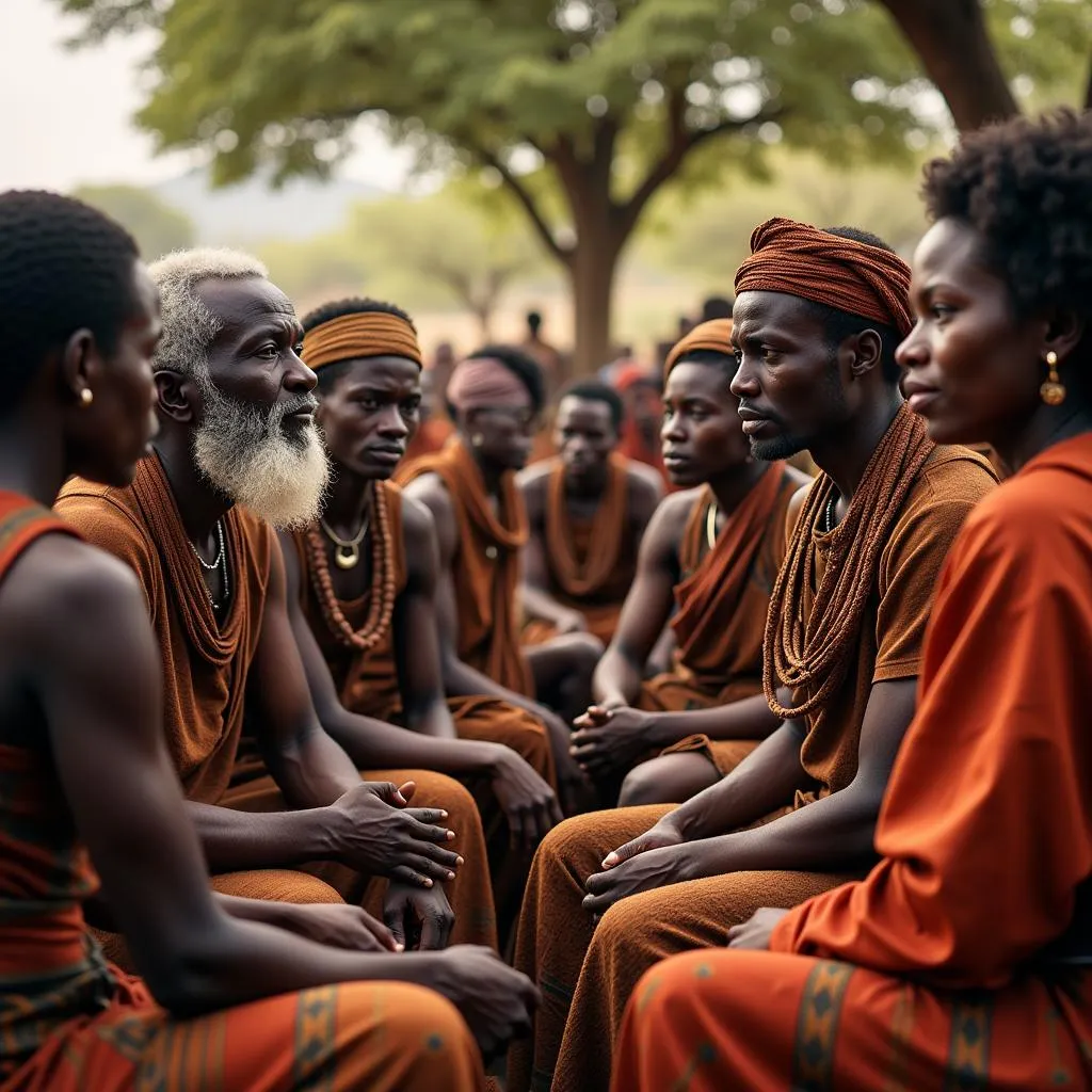 African Tribal Elders Meeting