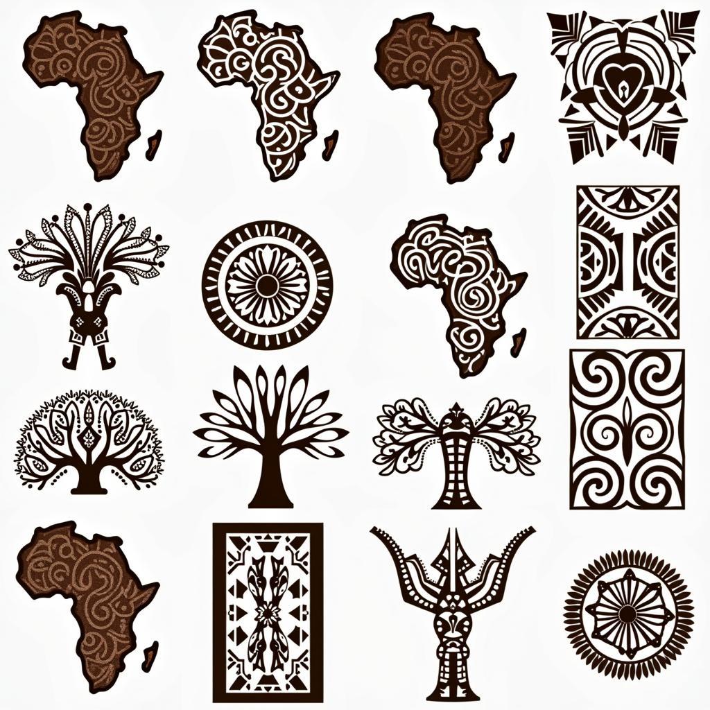 African Tribal Patterns Wall Stickers