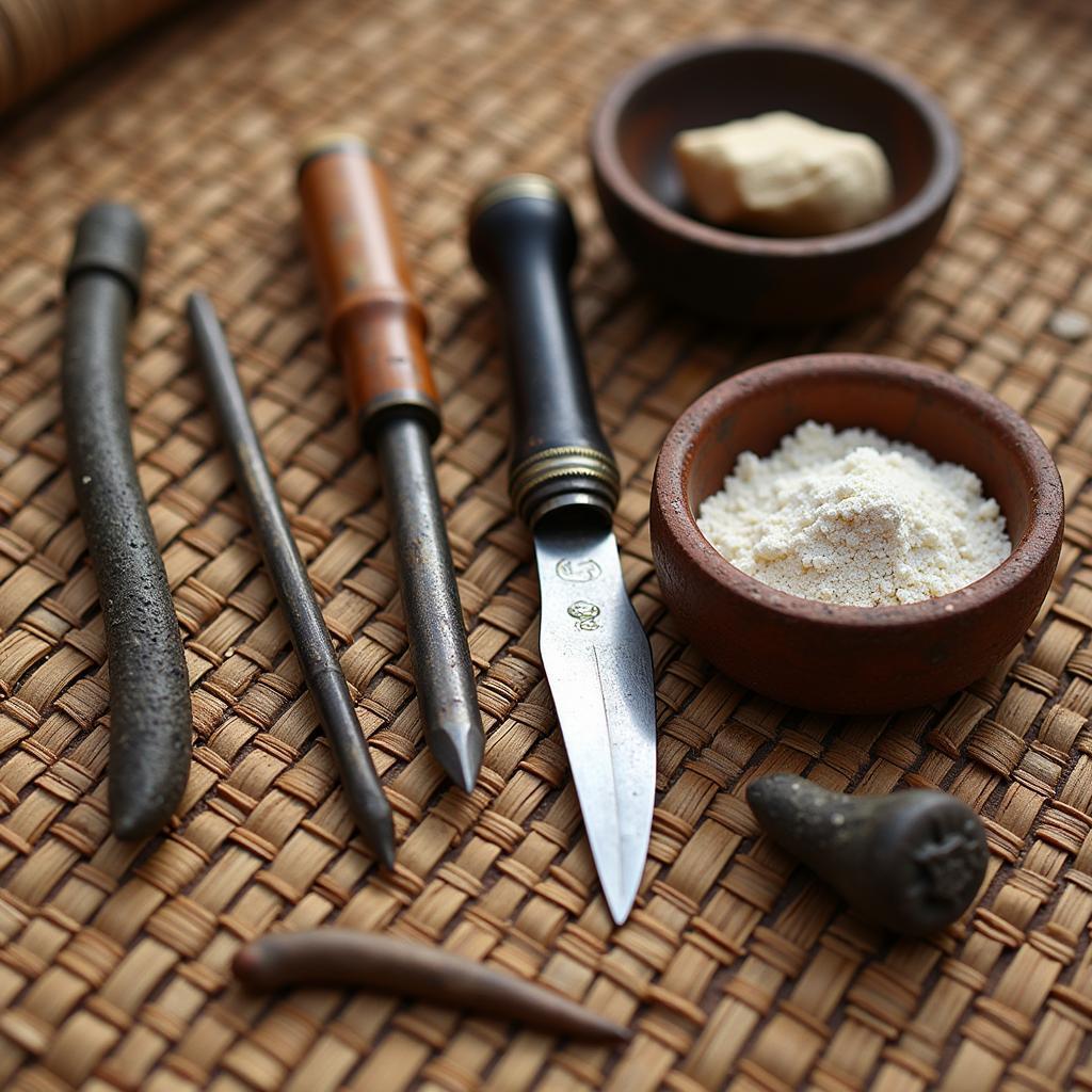 Traditional African Tattooing Tools