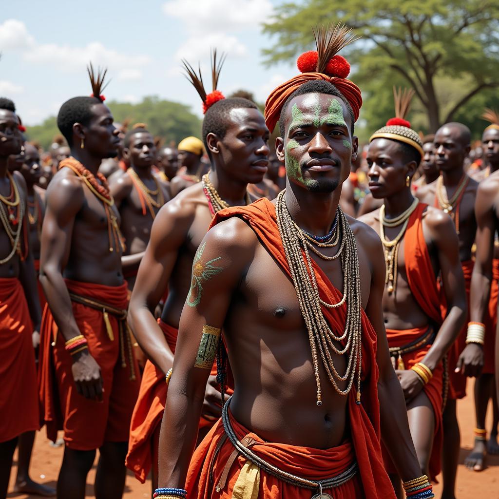 African Tribe Celebration Ritual