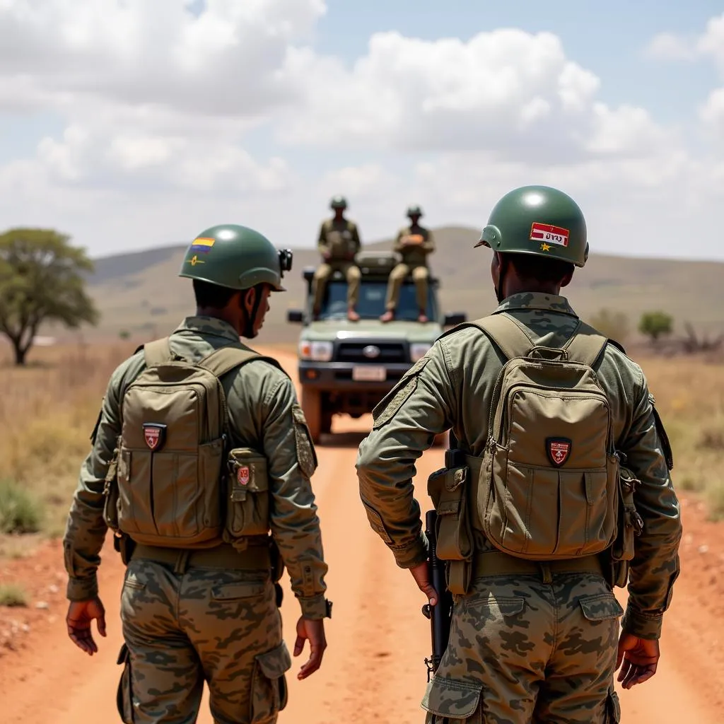 African Union Peacekeeping Force in Action