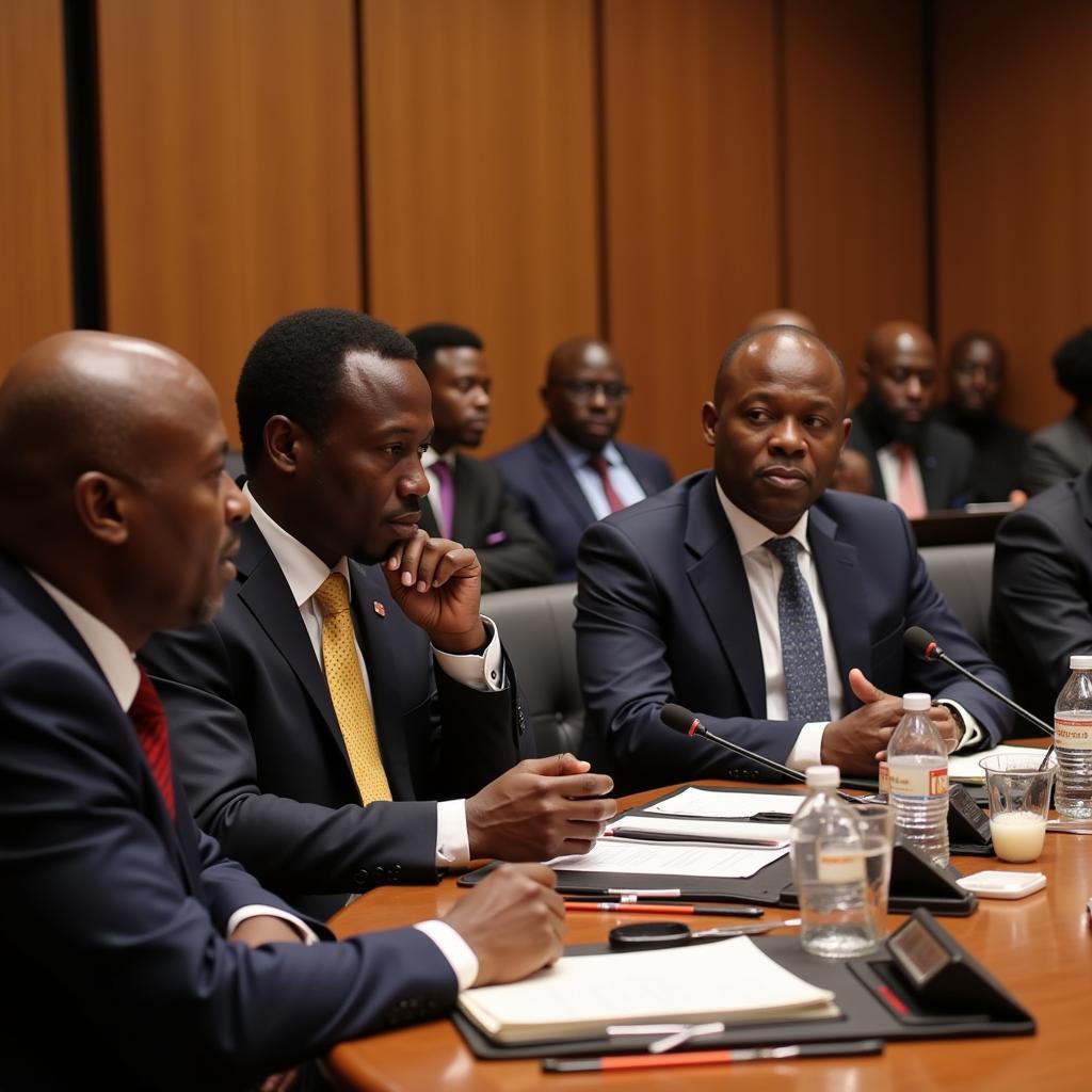 African Leaders in Discussion at the AU Summit