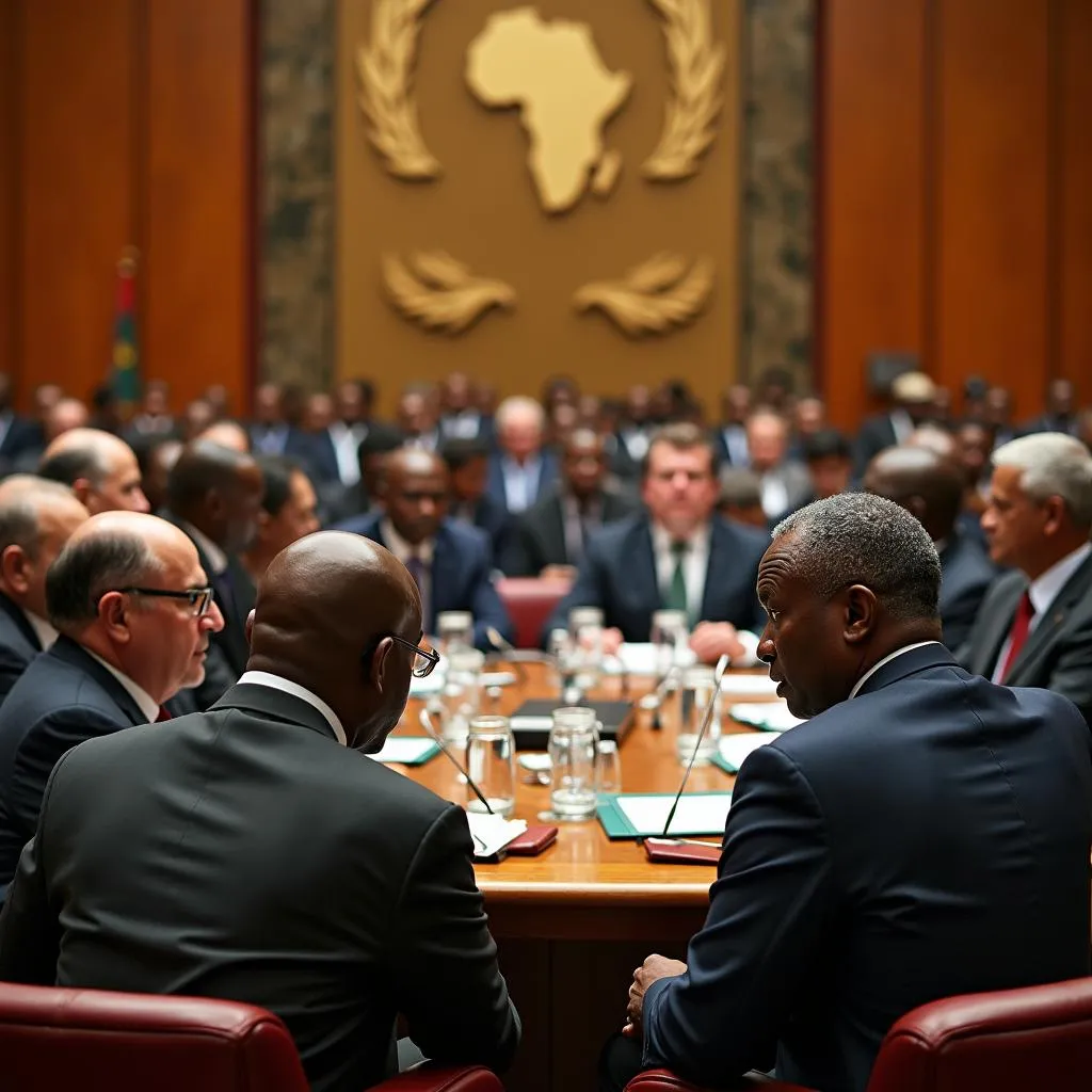 African Leaders at an AU Summit