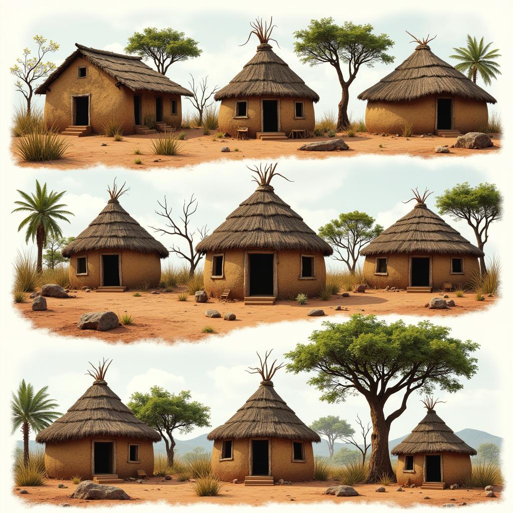 Traditional African Village Homestead