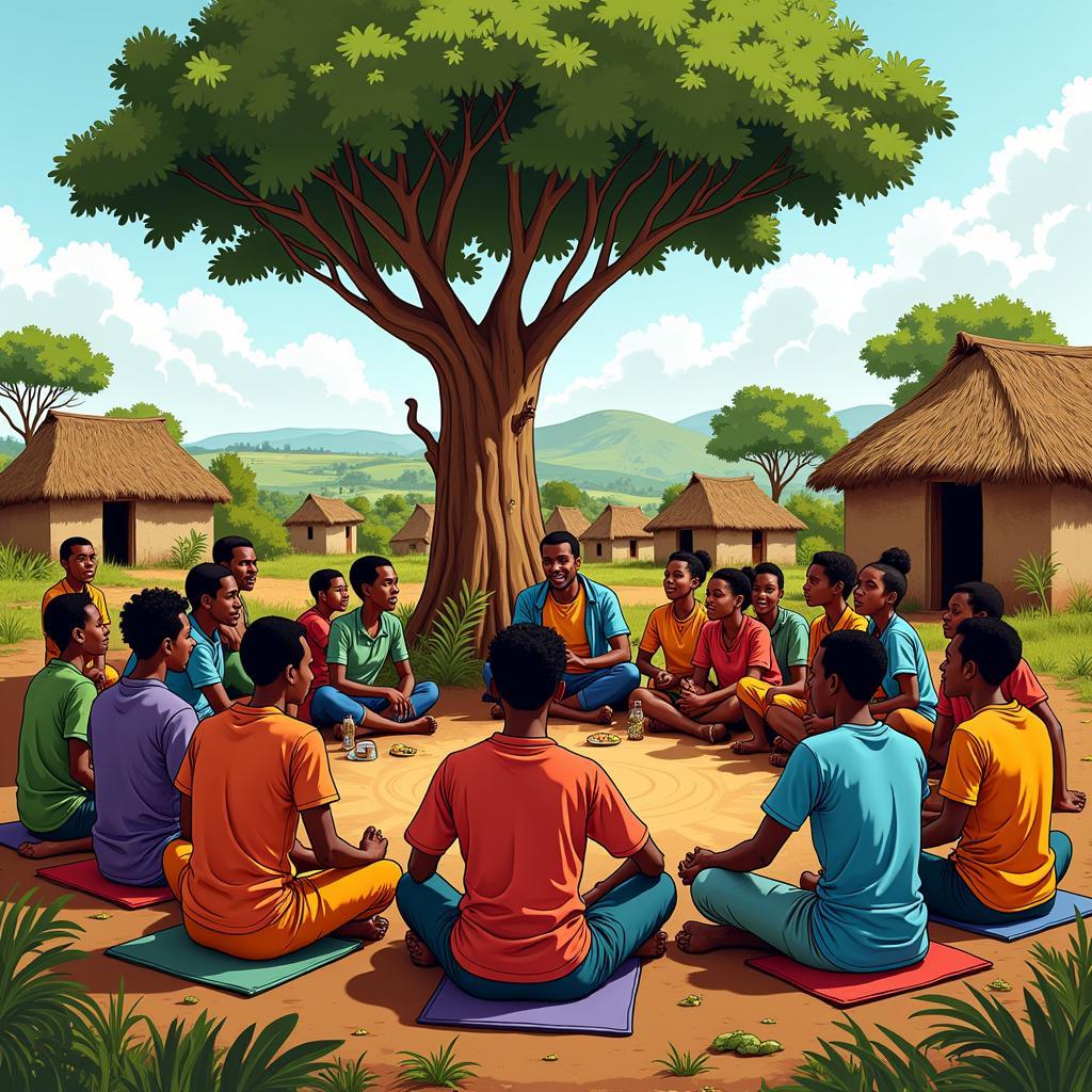 African Village Meeting