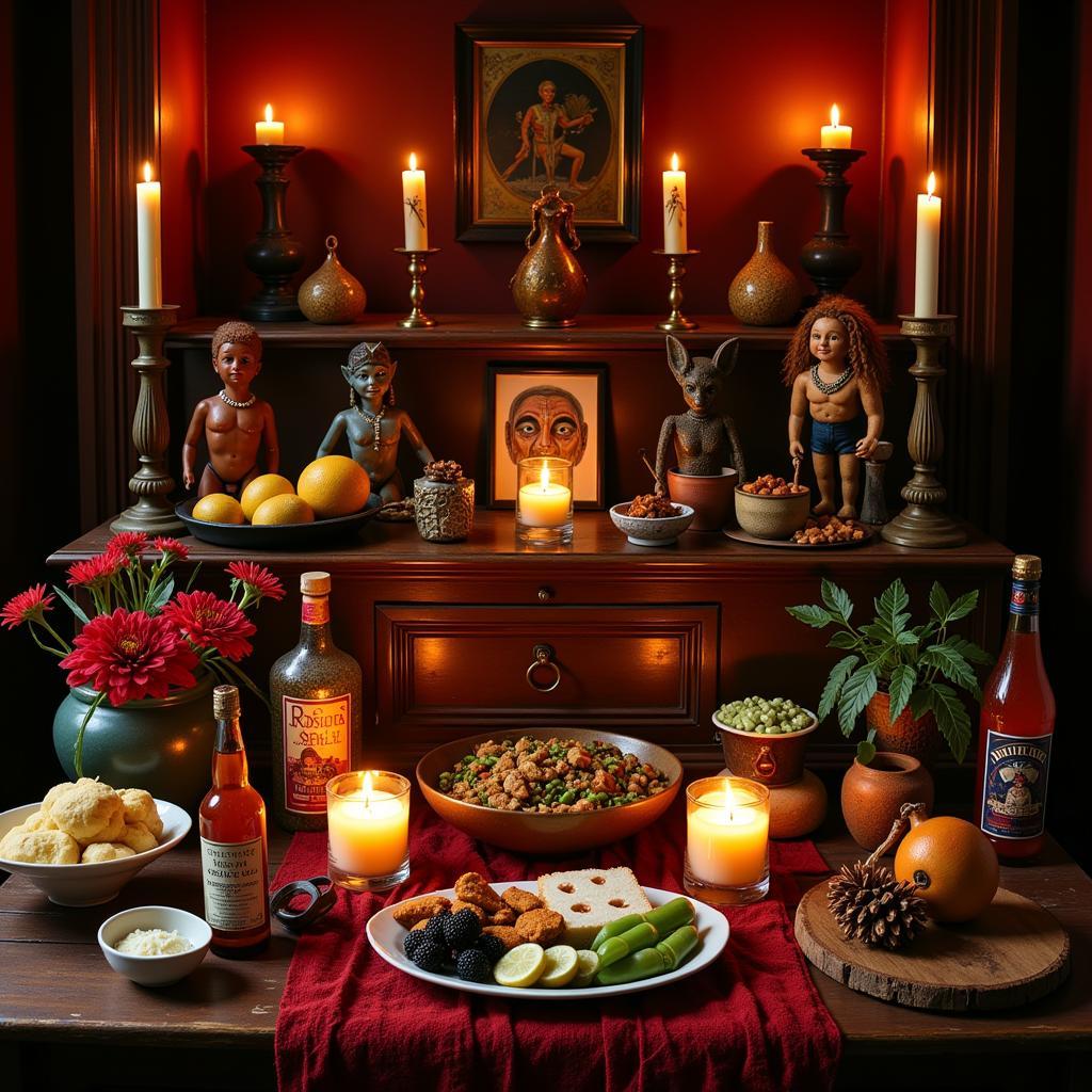 African Voodoo Altar and Symbols