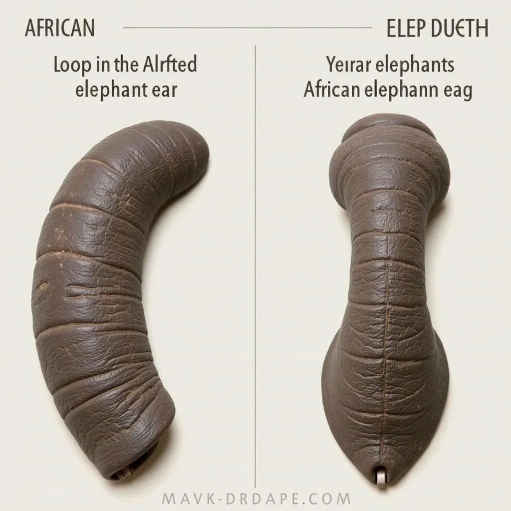 Comparing African and Asian Elephant Ears