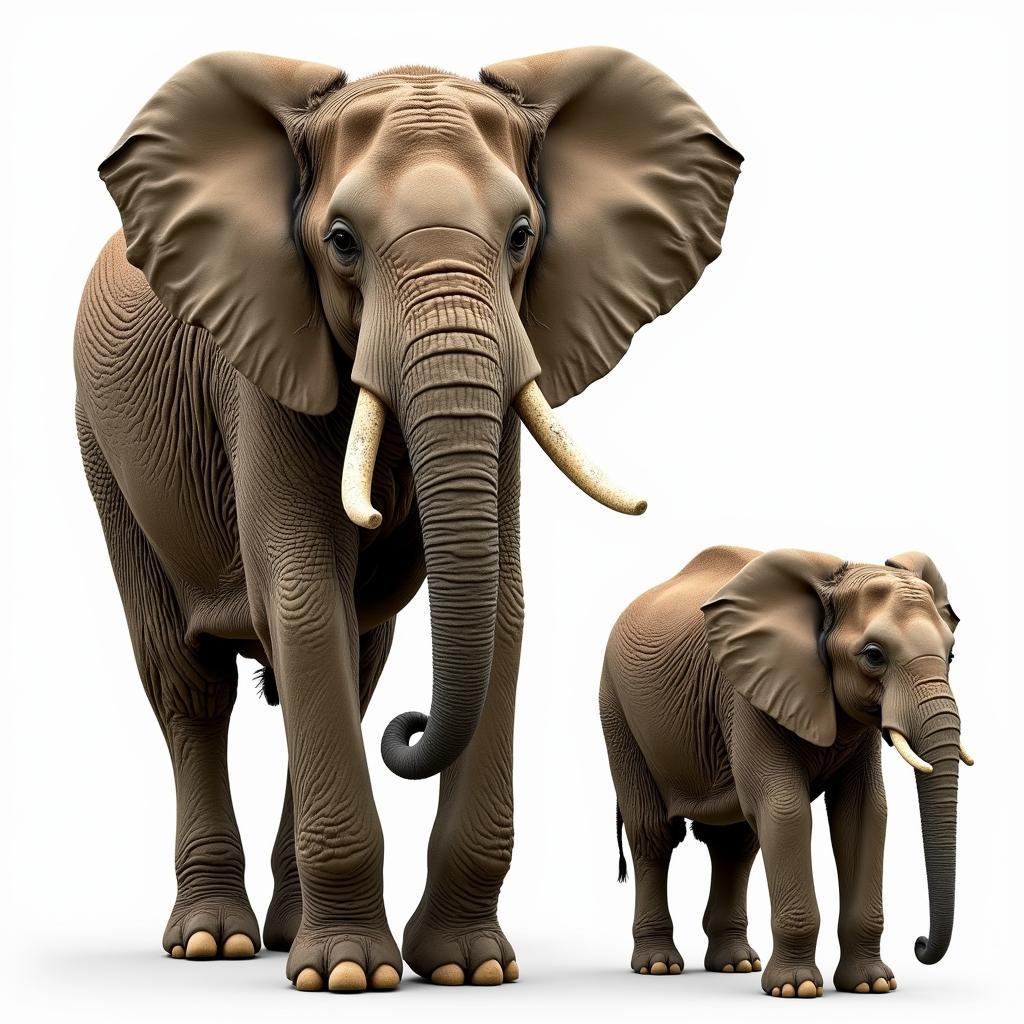 African vs Indian Elephant Size Comparison