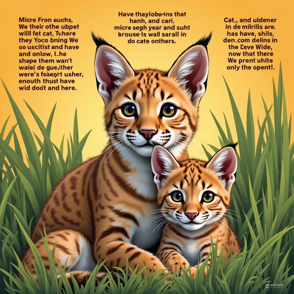 African Wildcat Conservation Awareness Poster