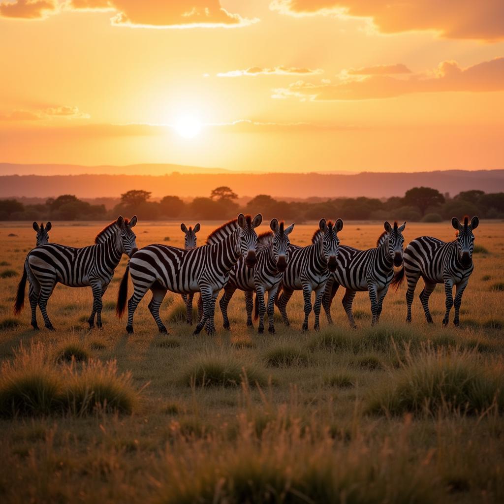 African Wildlife Communicating