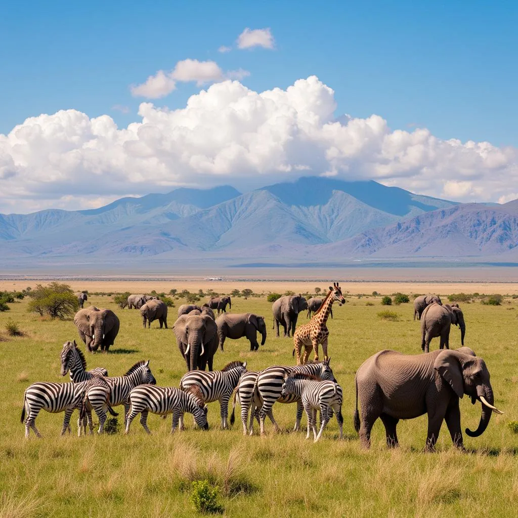 African Wildlife Near Rift Valley