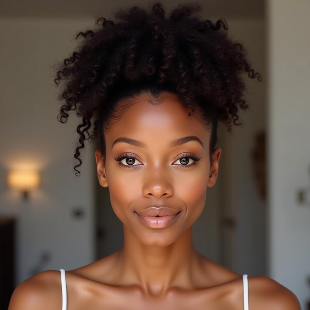 African Woman with Natural Hairstyle