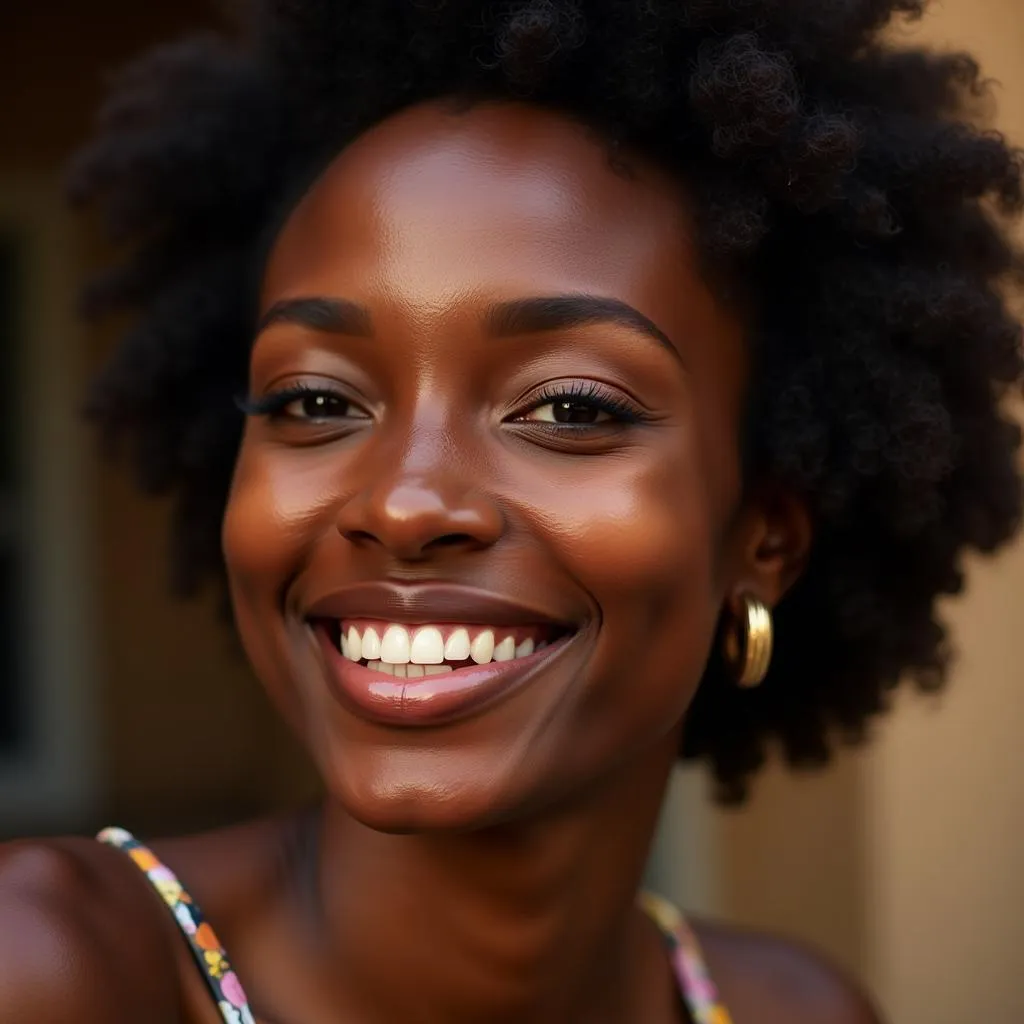 Smiling African Woman