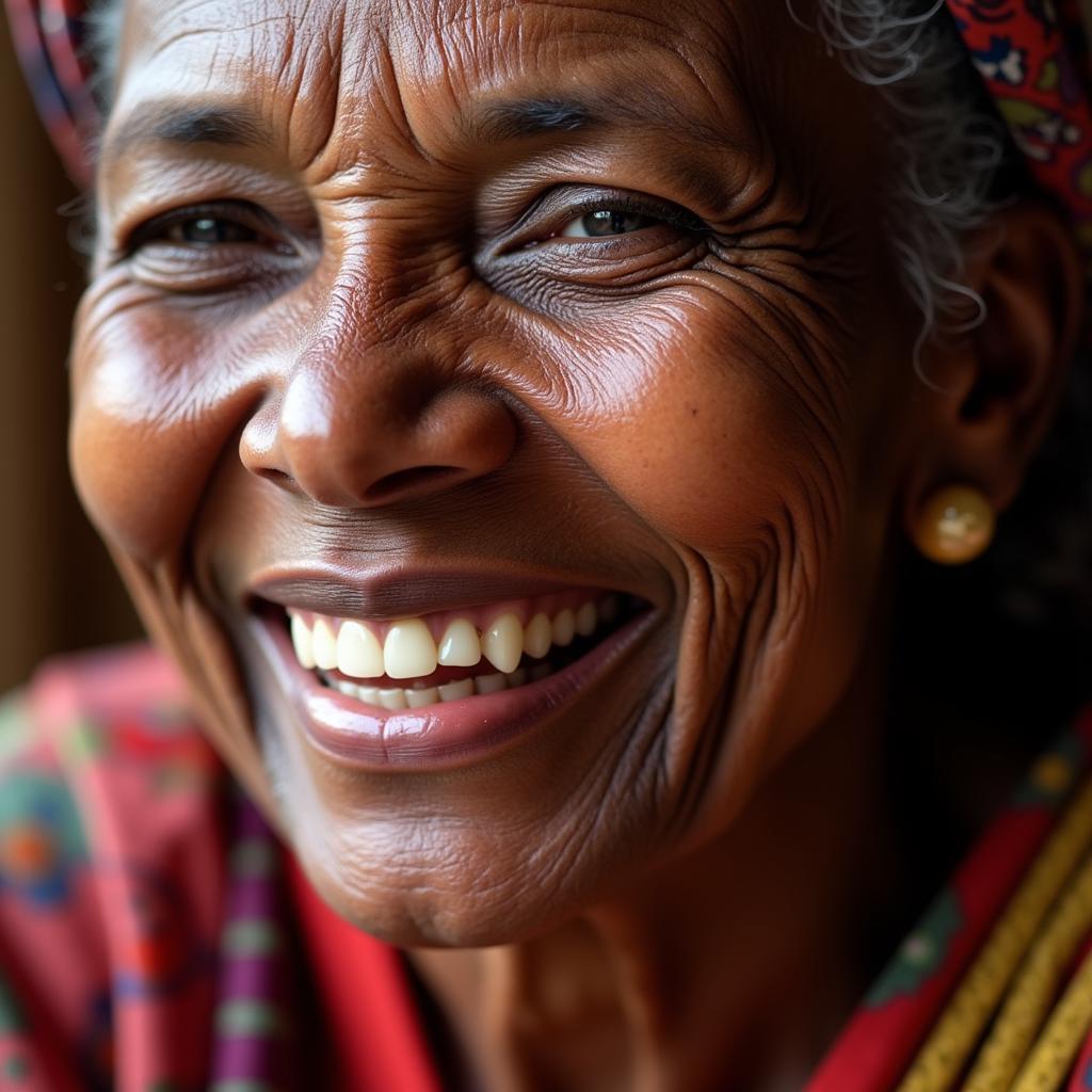 Portrait of a Smiling African Woman