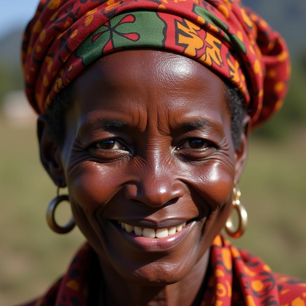 African Woman Smiling with Hope