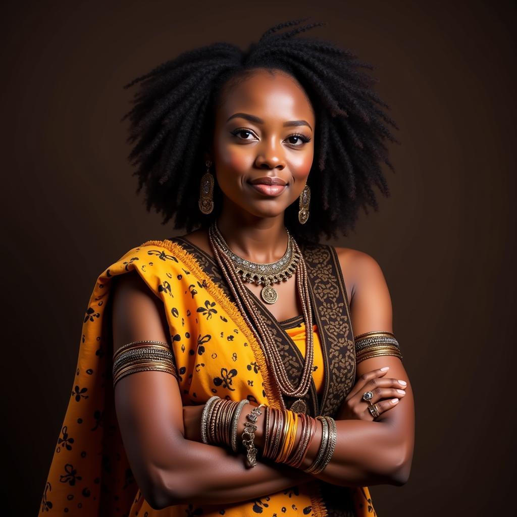 Woman Adorned with Bangles