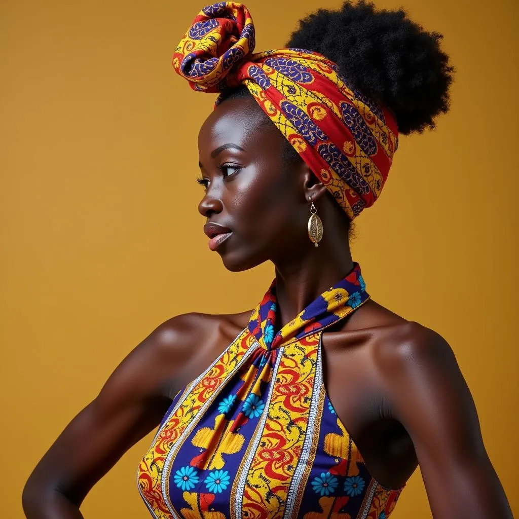 African woman in traditional attire