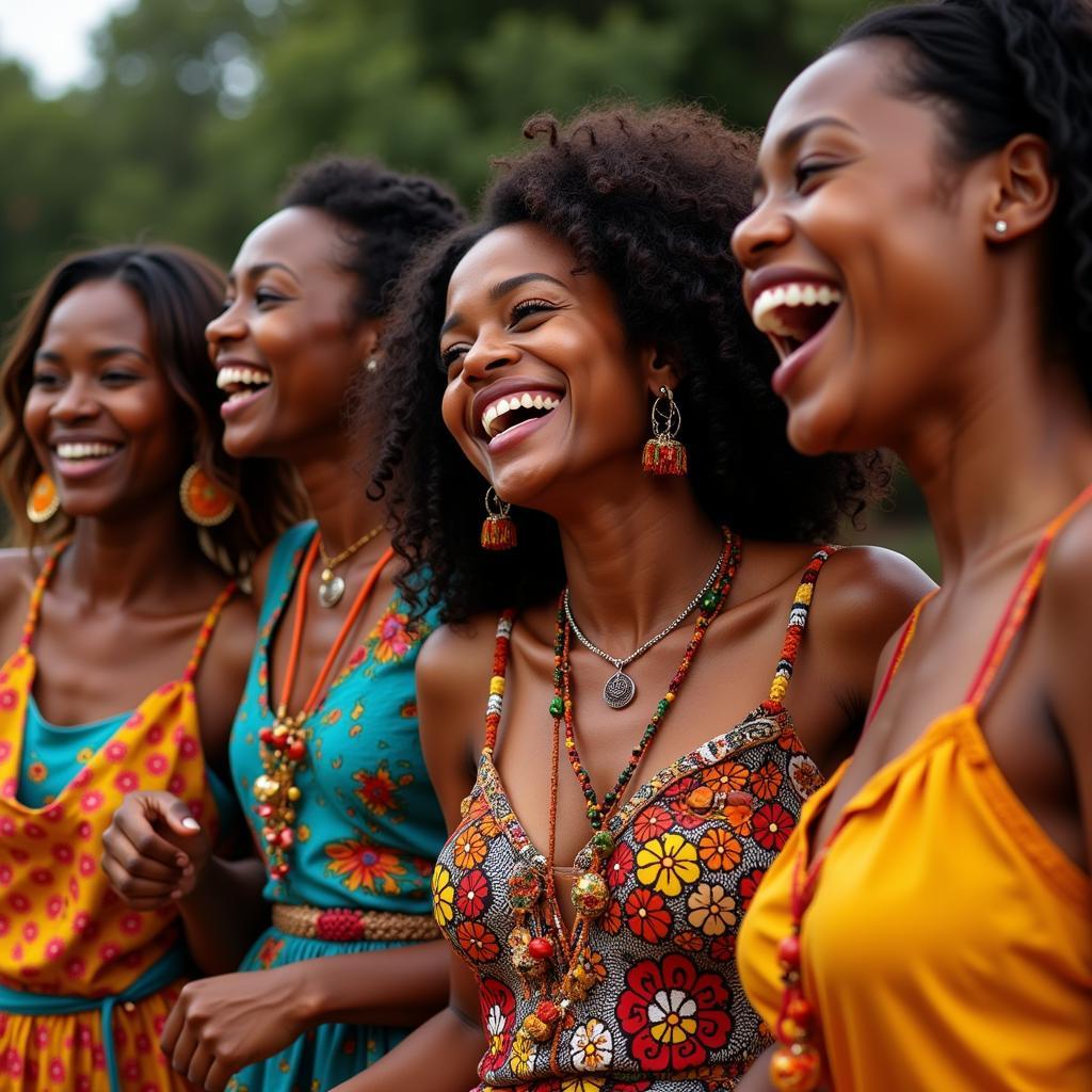 African Women Celebrating