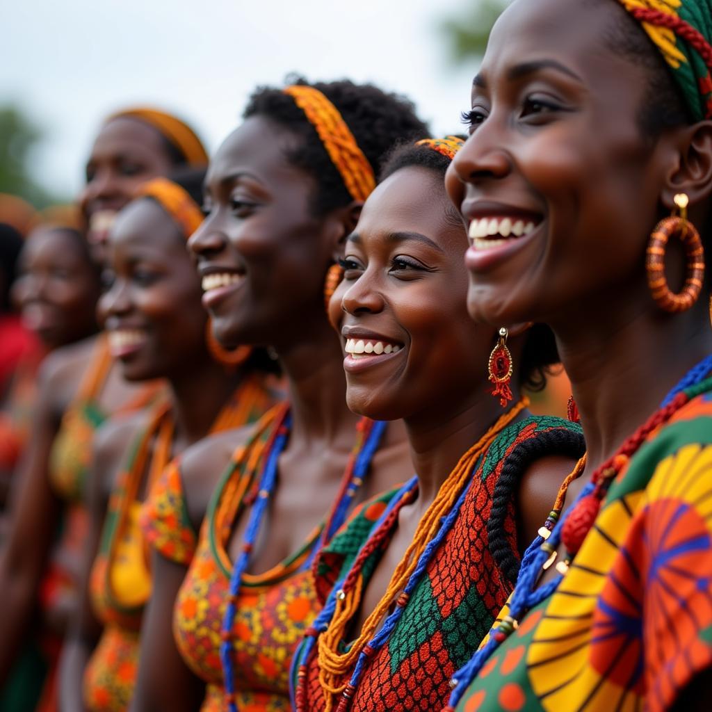 African Women Celebrating