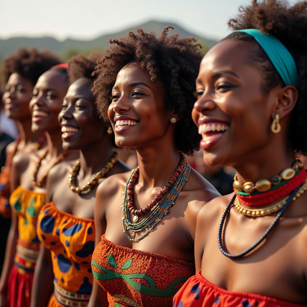 African Women Celebrating