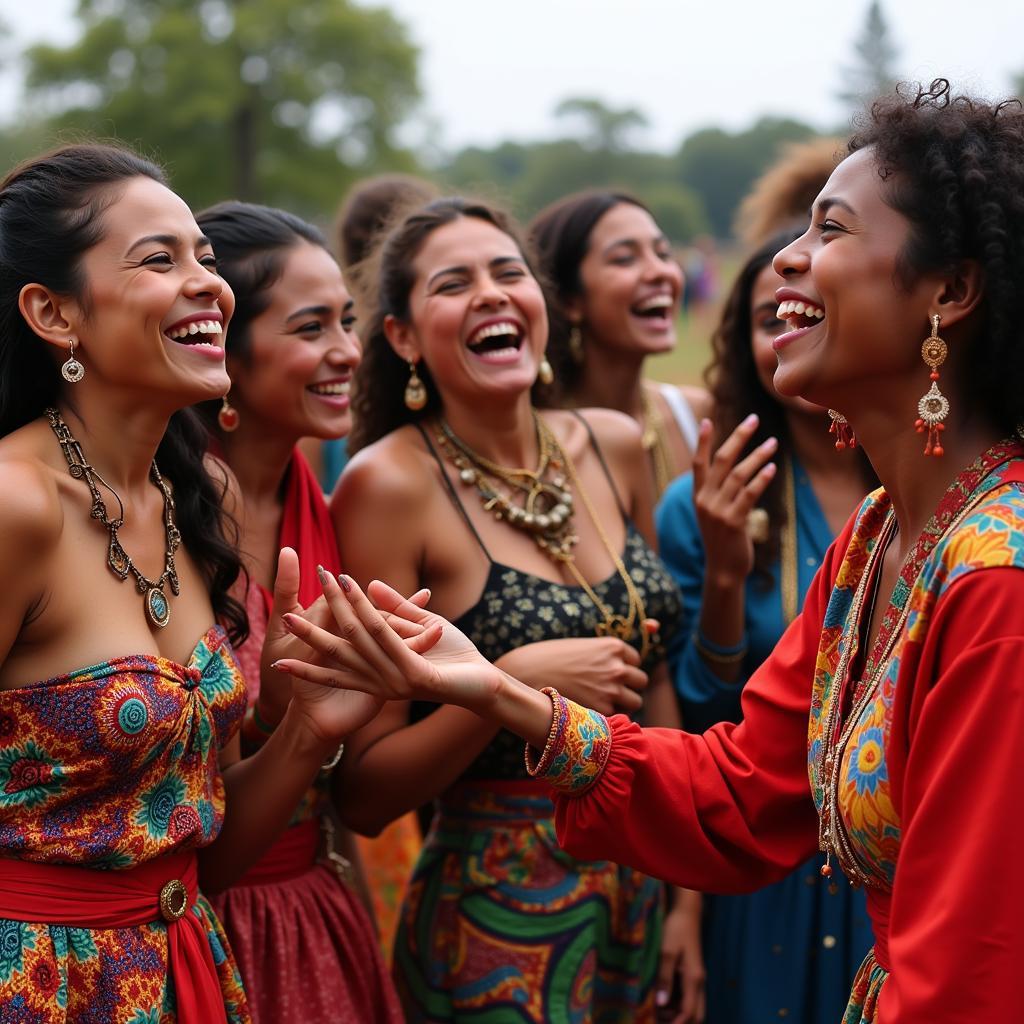 African Women Celebrating