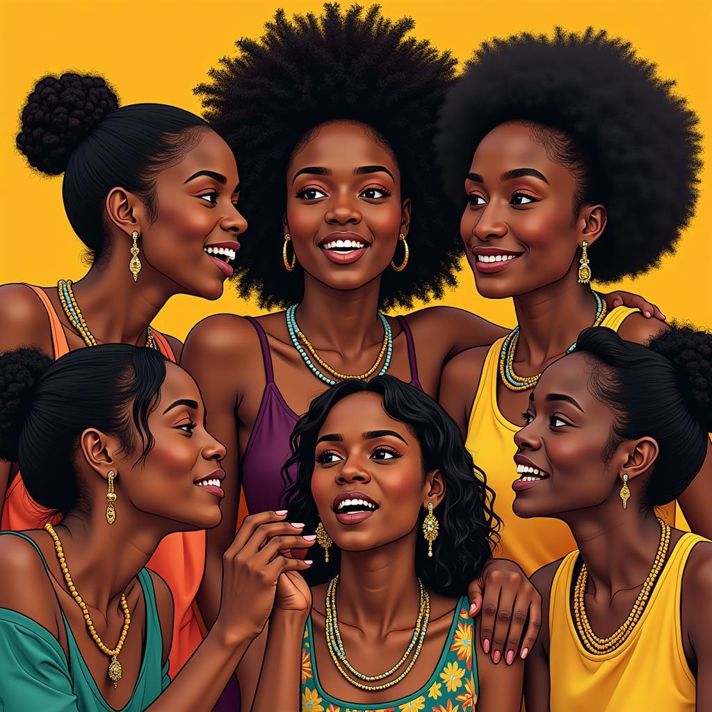 African women challenging harmful stereotypes through storytelling and art