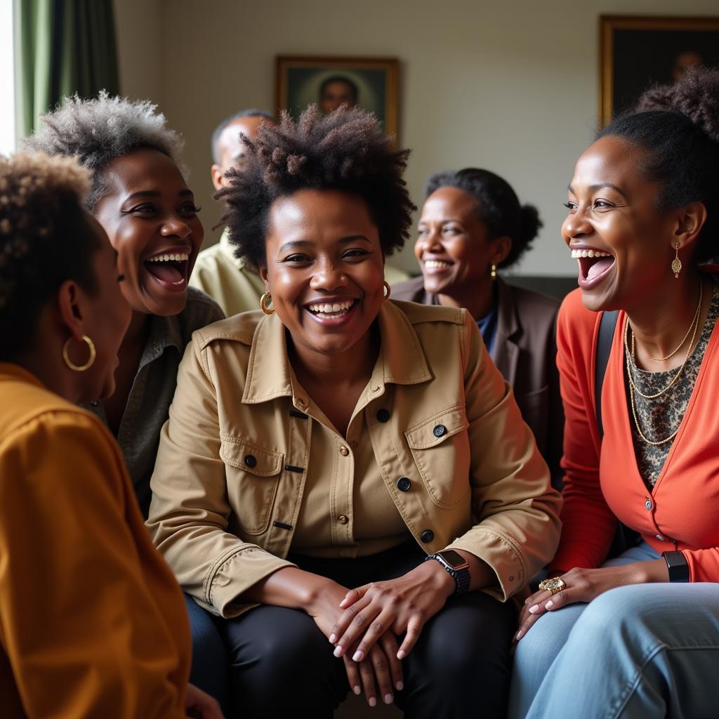 African women at a community gathering