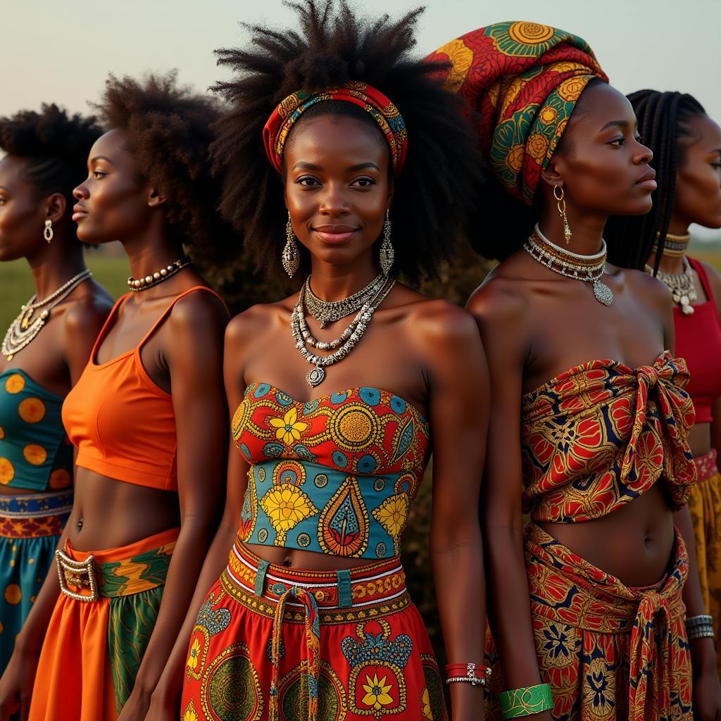 Women in Traditional African Clothing