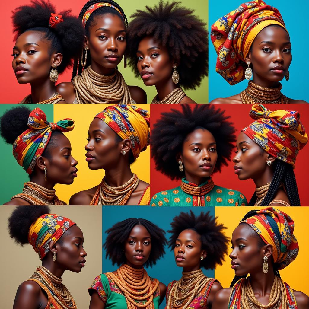 African women in traditional clothing