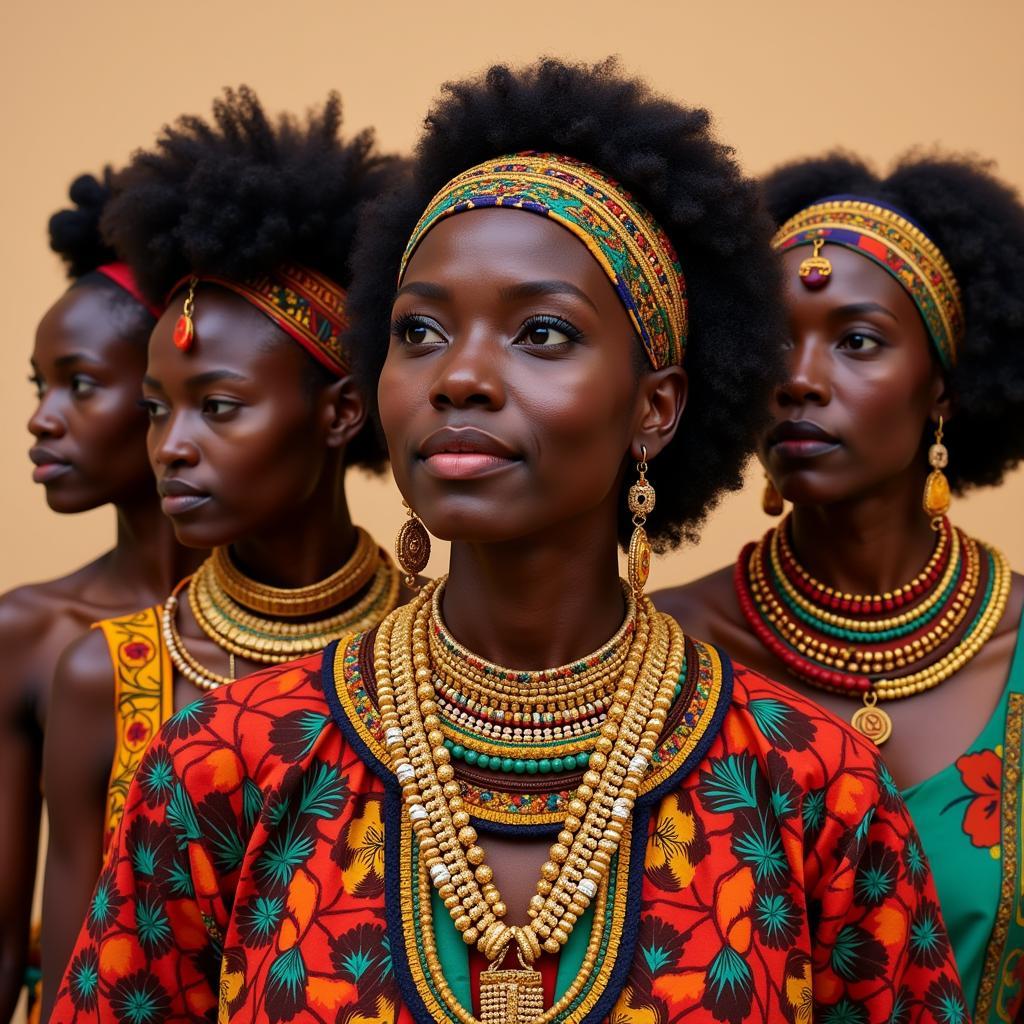 African Women Representing Cultural Diversity