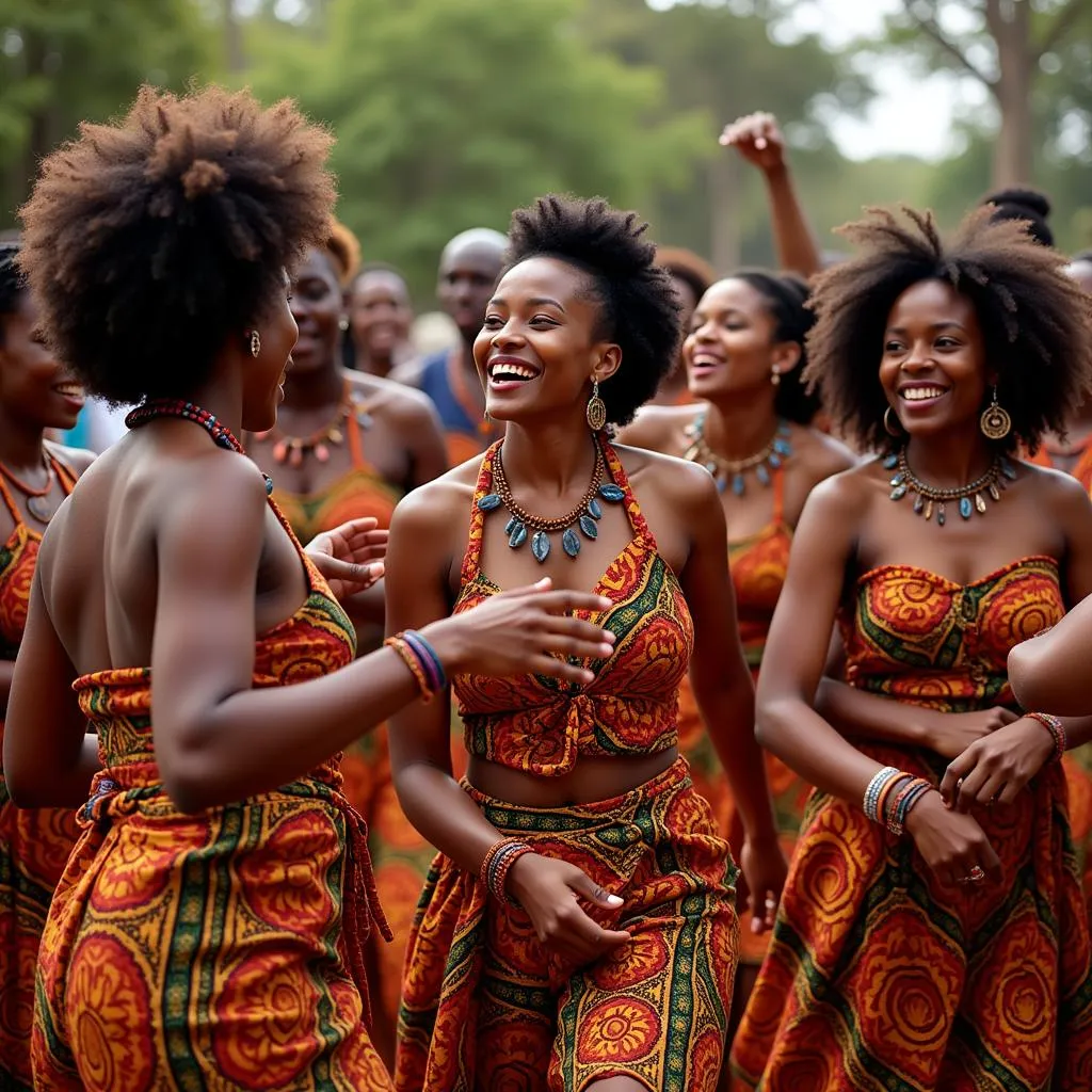 African Women in Traditional Ceremony