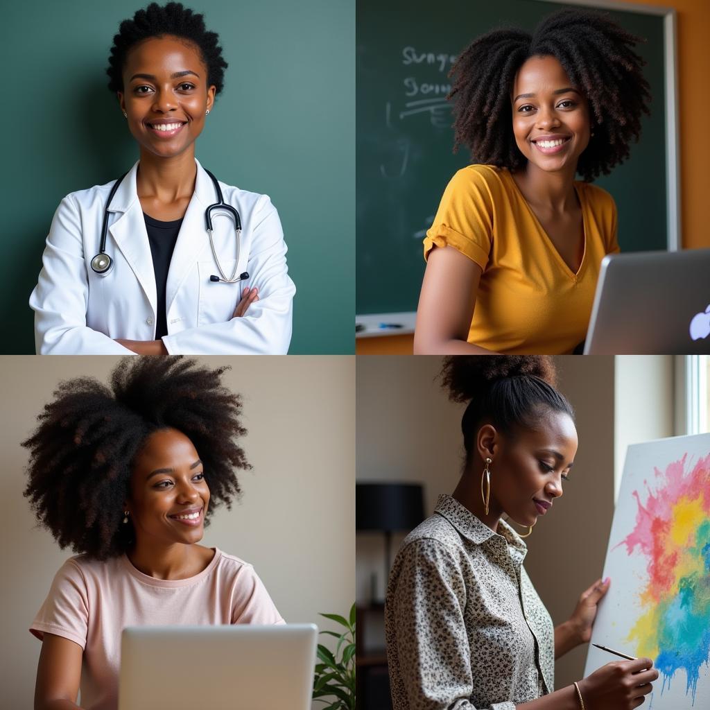 African Women in Different Professions