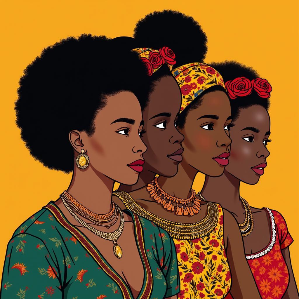 African Women Representing Diverse Cultures