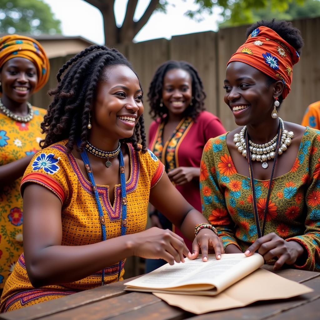 Empowered African women working together for a brighter future.