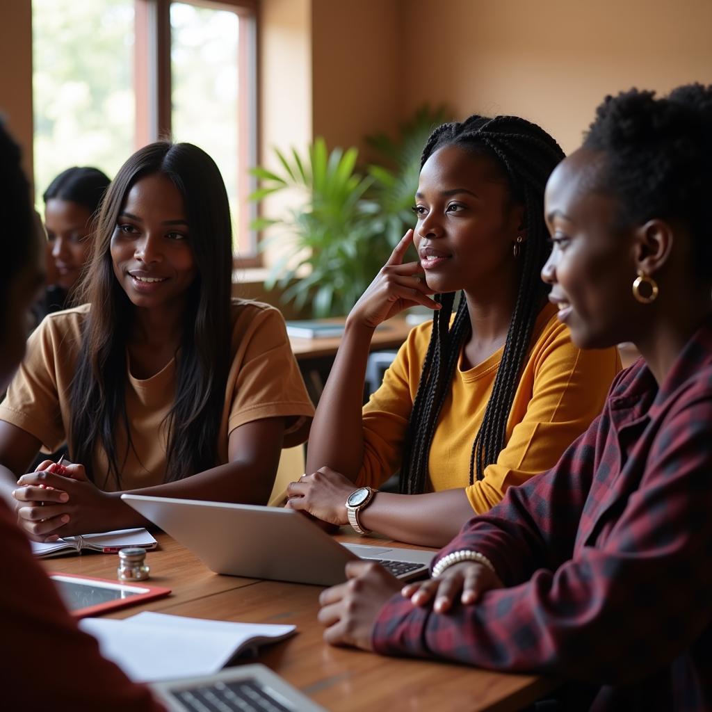 African women participating in an empowerment workshop