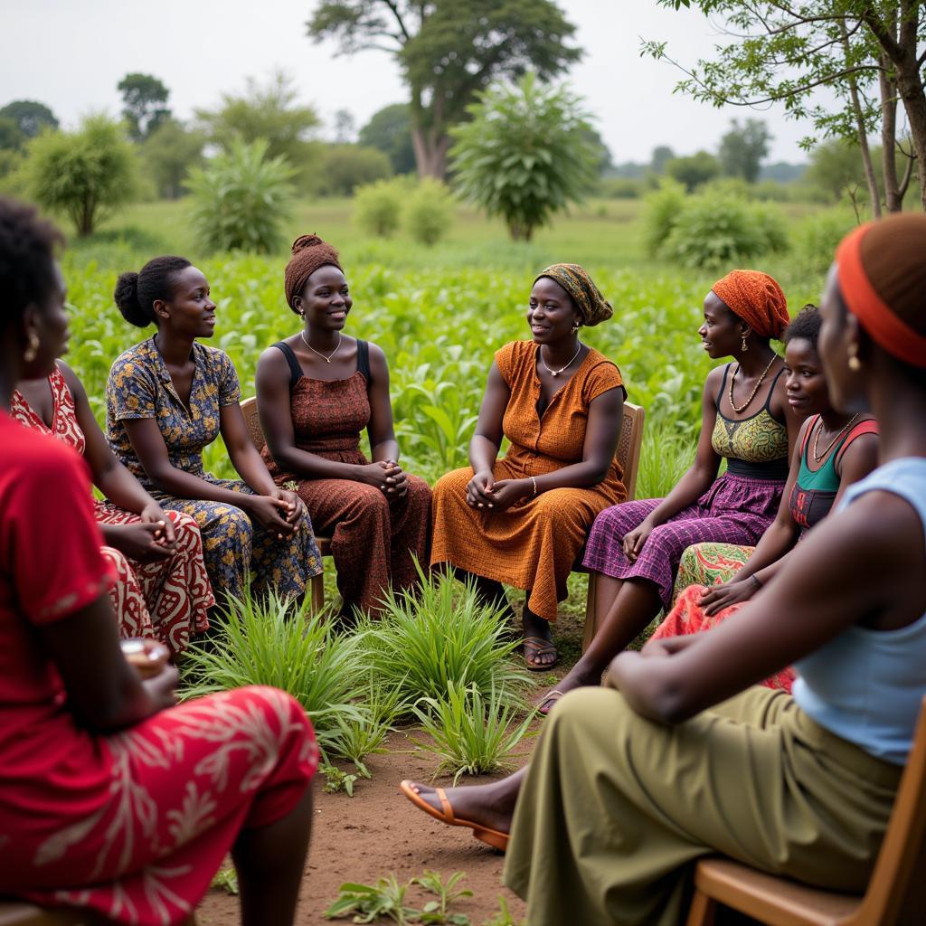 African Women Farmers Attending a Workshop