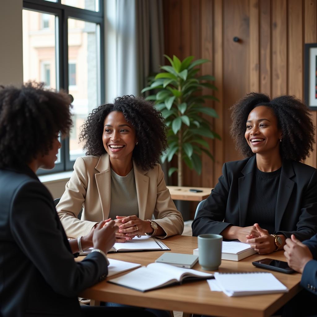 African women in a business meeting