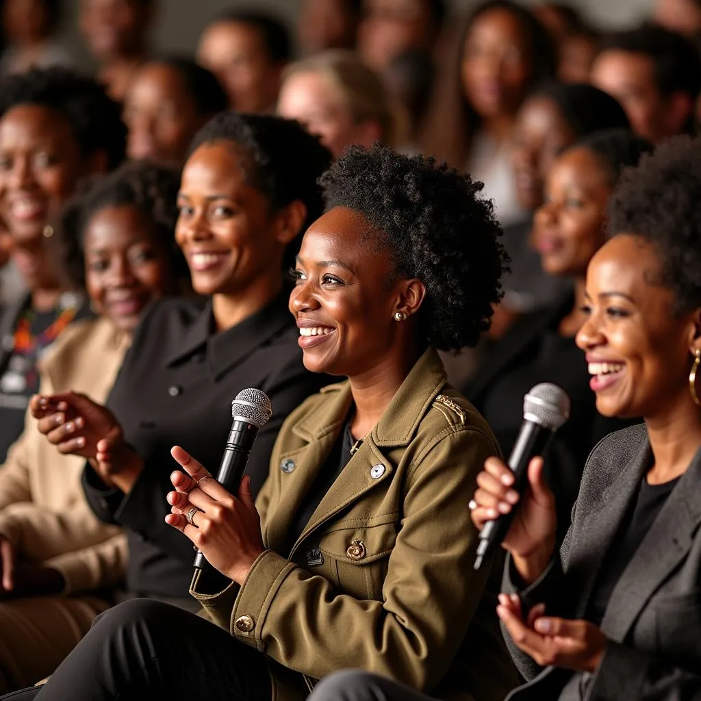 African Women Filmmakers at a Film Festival