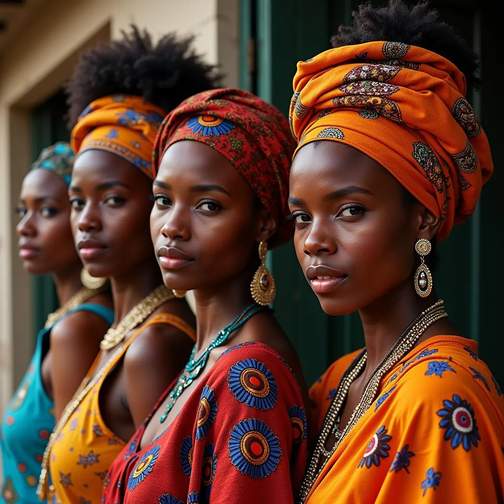 African Women in Traditional Attire