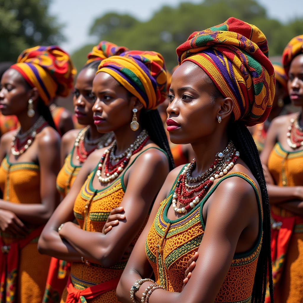 African Women in Traditional Attire